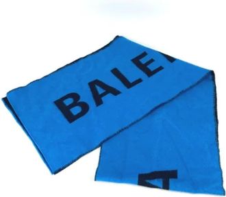 Balenciaga Pre-owned Wool scarves - Heren - Vintage Accessoires - Blauw - ONE Size - Vintage