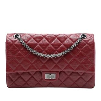 Chanel Pre-owned Double Flap Shoulder Bag - Dames - Pre-owned - Rood - Maat: ONE Size Leer