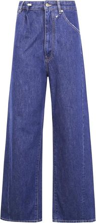 Darkpark Fold Over Denim Jeans - Dames - Loose Fit Jeans - Blauw - W29 - Denim - Jeans