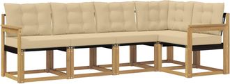 vidaXL Conjunto De Sof&aacute;s De Exterior 5 Uds. Vidaxl