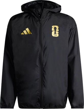 adidas FIFA World Cup 2026 Official Emblem Windbreaker Jacket Black KB3712