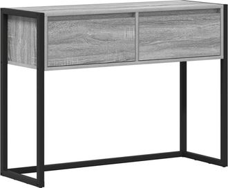 vidaXL End Table Grey Sonoma 100 x 36 x 75 cm Engineered Wood vidaXL