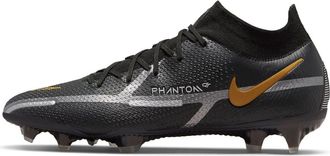 Nike Phantom GT2 Elite DF FG Black Metallic Gold CZ9889-007