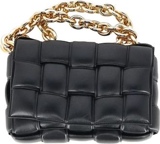 Bottega Veneta Tweedehands leren schoudertassen - Dames - Vintage Schoudertas - Zwart - ONE Size - Leer - Vintage