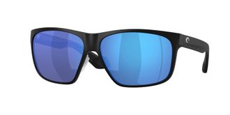 Costa TRADES Blue Mirror Polarized Glass Rectangular Mens Sunglasses 6S9128 912802 60