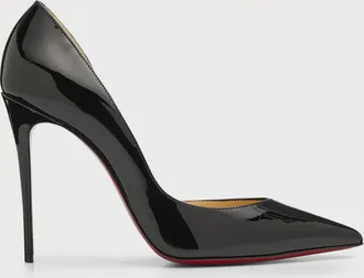 Christian Louboutin 100mm Iriza Patent Open-Side Pumps