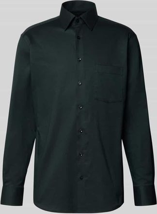 Eterna Modern Fit Business-Hemd mit Kentkragen in Oliv, Größe 39