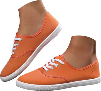 Generic Low-Top Slip Ons Shoes Womens Fashion Sneakers Casual Canvas Sneakers for Women Comfortable Flats Breathable Padded Insole Slip on Sneakers Women Low 