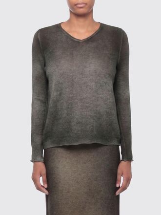 Avant Toi Maglia con scollo a V in puro cashmere con fantasia astratta