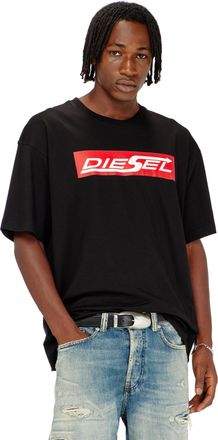 Diesel Cotton T-shirt with Diesel logo print - T-Shirts - Man - Multicolor