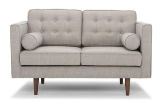 PIB Sof&aacute; de tela gris de 2 plazas