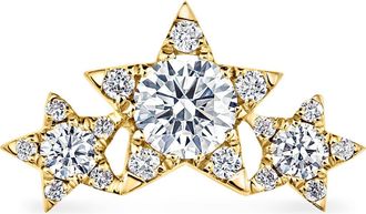 Maria Tash Three Star Garland Diamond Threaded Stud Earring in Yellow Gold at Nordstrom