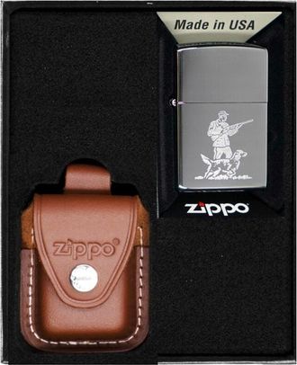 OEM Encendedor Zippo Hunter Set De Regalo N.&deg; 4