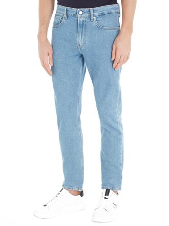 Calvin Klein Jeans Slim-fit-Jeans CALVIN KLEIN JEANS SLIM TAPER, Herren, Gr. 31, L&auml;nge 30, blau (denim light), Denim/Jeans, Obermaterial: 99% Baumwolle, 1% Elasthan, ger