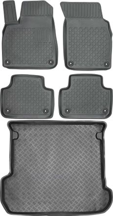 OEM Juego De Alfombrillas Para Coche Y Maletero Para Audi Q7 Ii Suv A Partir De 2015