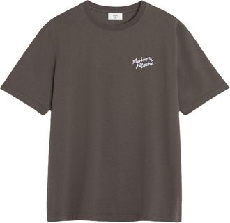 Maison Kitsun&eacute; T-Shirt Handwriting aus Baumwolle von Maison Kitsune