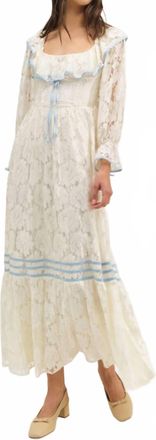 For Love & Lemons Womens Severine Maxi Dress In Cream
