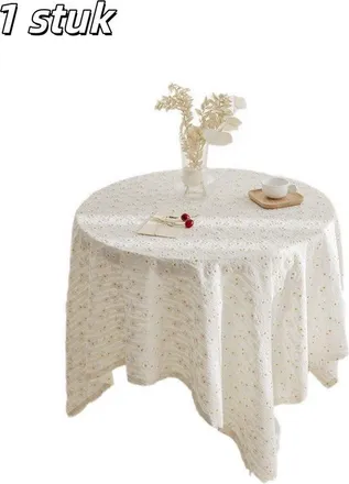 OEM 1 Pieza, Mantel, Estampado De Margaritas Peque&ntilde;as, Manta De Picnic, Fondo, Algod&oacute;n Puro, 120 X 160 Cm, Beige