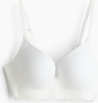 H&M Seamless Push-up-BH - Weiss
