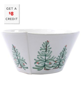 Vietri Vietri Lastra Holiday Medium Stacking Serving Bowl With $9 Credit