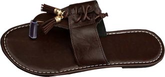 Generic Spring Summer Large Size Women Flat Sandals Fashion Beach Bll Line Footwear Comfortable Casual Outdoor Walking Slip On Design Lightweight Flexible Sol