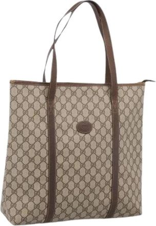 Gucci Pre-owned Vintage Tote Bag - Dames - Vintage Shopper - Beige - ONE Size - Vintage