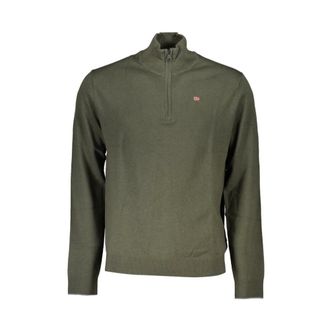 Napapijri Truien & Vesten, Heren, Groen, 2Xl, Elegante groene half-zip trui