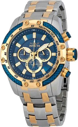 Invicta Speedway Chronograph Blue Dial Two-tone Mens Watch 25947