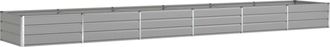 vidaXL Jardinera Gris Claro 580 X 100 X 45 Cm Acero Galvanizado Vidaxl