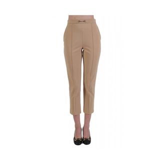 Elisabetta Franchi Mujer, Pantalones, Beige, Talla: L