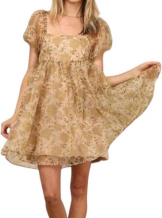 Rylee + Cru Vivian Mini Dress In Golden Garden