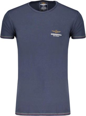 Aeronautica Scoti 003J508 Air Force Outdoor T-Shirt - Heren - T-shirts - Blauw - M - Katoen - Tops
