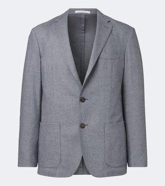 Eleventy Blazer de lana, algod&oacute;n y cachemir