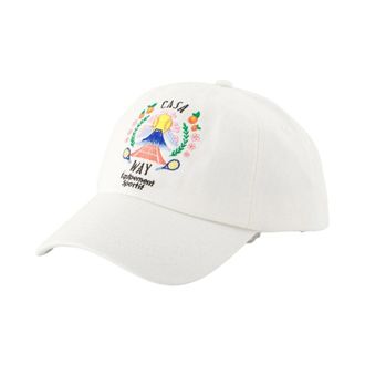 Casablanca White Cotton Mountain Cap