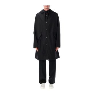 Jil Sander Parkas, male, Black, Size: M Logo Parka