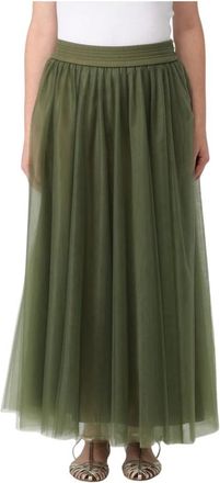 Fabiana Filippi Dames, Rokken, Groen, Maat: XS Tulle