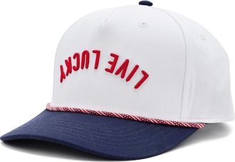 Black Clover Upside Down Luck 9 Adjustable Hat Baseball Caps Red/White/Blue, Cotton