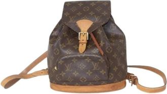 Louis Vuitton Pre-owned Canvas Rugzak - Dames - Vintage Rugzakken - Bruin - ONE Size - Vintage