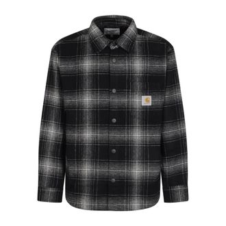 Carhartt Work in Progress Overhemden, Heren, Grijs, S, Wol, Brennan Shirt Jac
