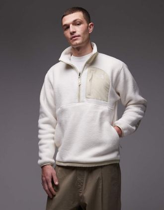 The North Face Yumiori Off Peak - Giacca bianco sporco con zip corta