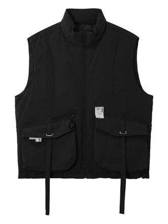 Musium Div. padded pocket gilet - men - Polyester - L - Black