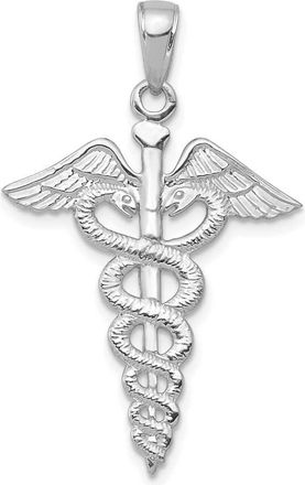 Diamond2Deal 14k Gold Caduceus Pendant