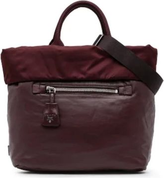 Prada Pre-owned Handbags, female, Red, Size: ONE SIZE Pre-owned Leather prada-bags