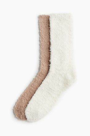 H&M 2er-Pack Socken - Beige