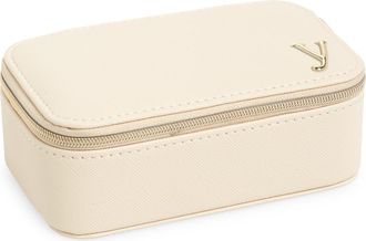 Nordstrom Initial Rectangular Jewelry Box in Y- Cream- Gold at Nordstrom