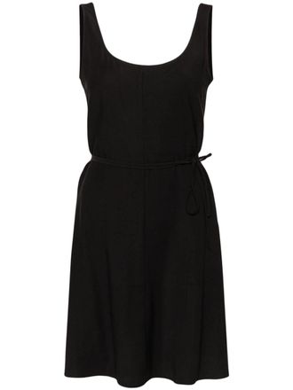 Calvin Klein Jeans scoop-neck twill minidress - Black