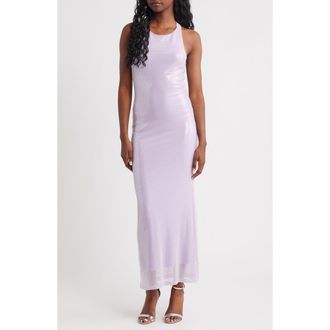 Rare London Sequin Sleeveless Gown in Lilac at Nordstrom Rack, Size X-Small
