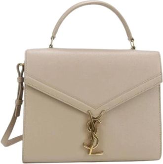 Saint Laurent Pre-owned Handbags, female, Beige, Size: ONE SIZE Pre-owned Vintage Handbag