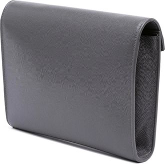 Saint Laurent Hobo Bags - 2021 Grain De Poudre Monogram Cassandra Chain Wall - Gr. unisize - in Grau - für Damen