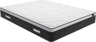 Vente-Unique Colch&oacute;n h&iacute;brido de 160 x 200 cm con muelles ensacados y espuma viscoel&aacute;stica, grosor 25 cm - ASTRIA Art Collection de YSM&Eacute;E